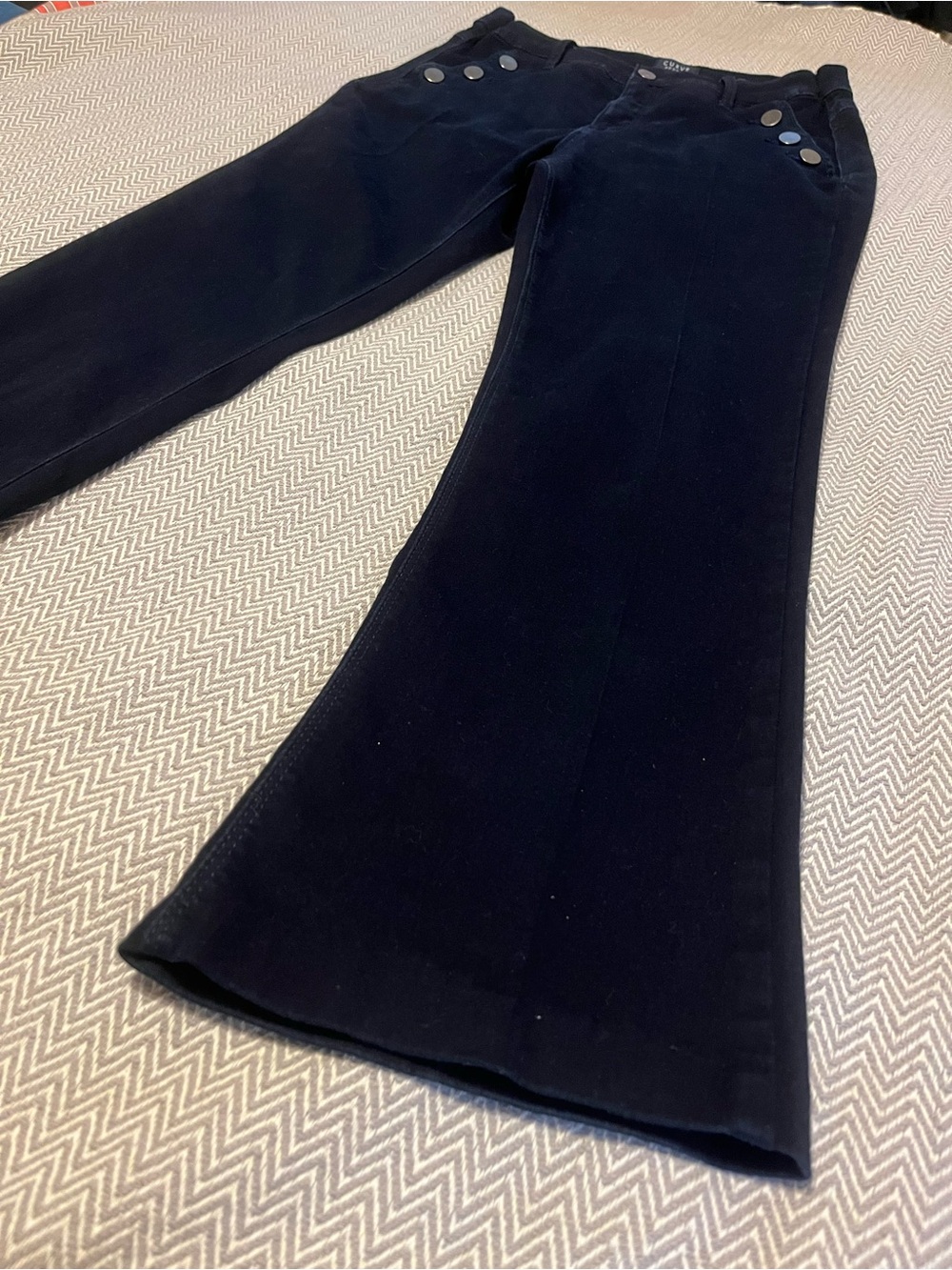 Curve Appeal Dark Indigo Wash Flare Leg Sailor Jeans. Size 10/30. - Picture 2 of 7